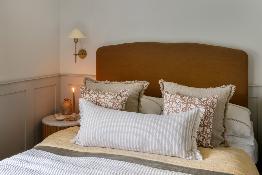 Big Linen Bolster Cushion House Nine Design