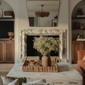 The Staggered Stripe Ottoman