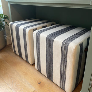 The Mini Stripe Ottoman