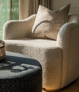 Wicker scoop hot sale chair